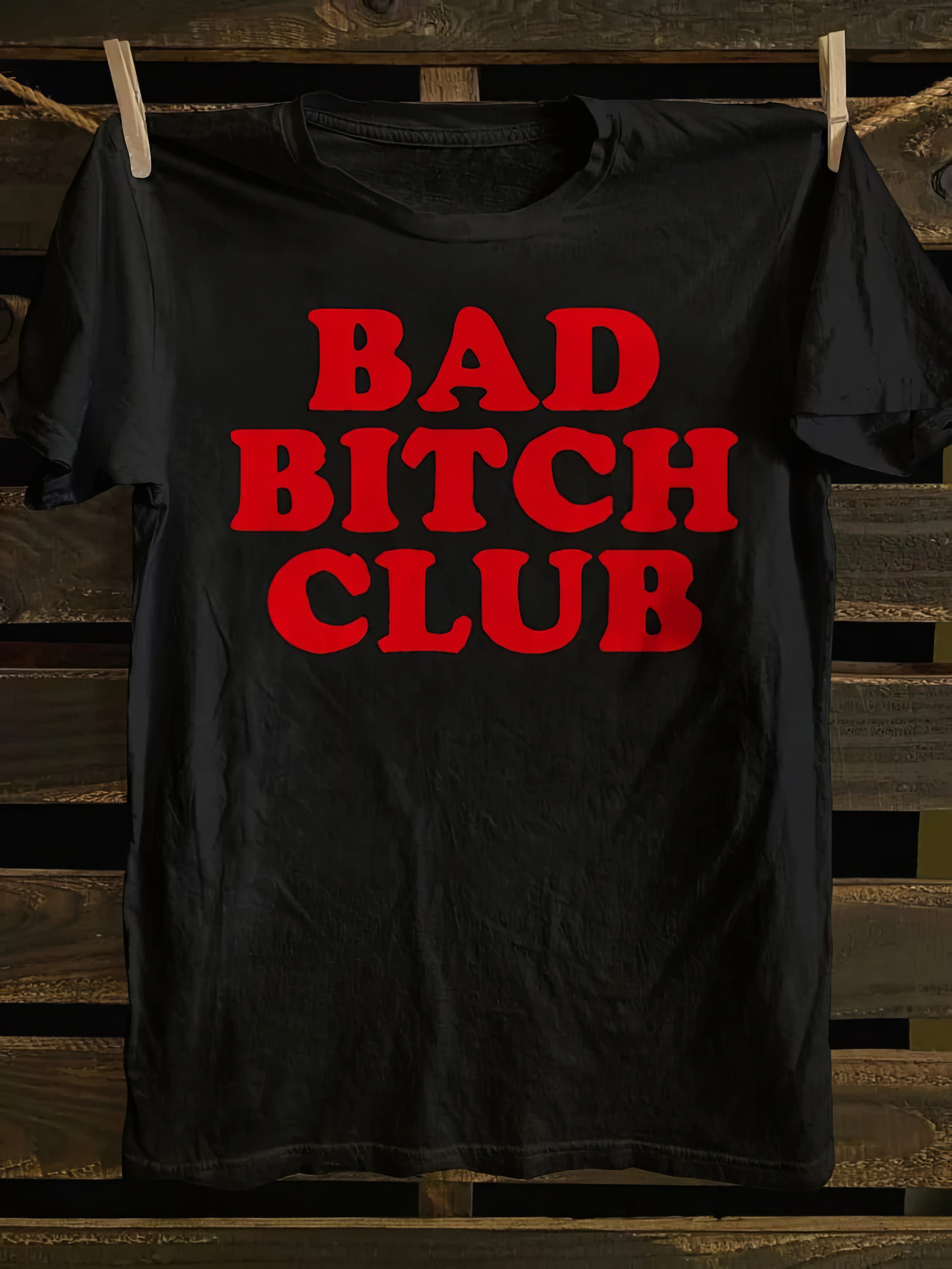 Bad Bitch Club Shirt Vintage Gym T-Shirt Gifts For Men Women