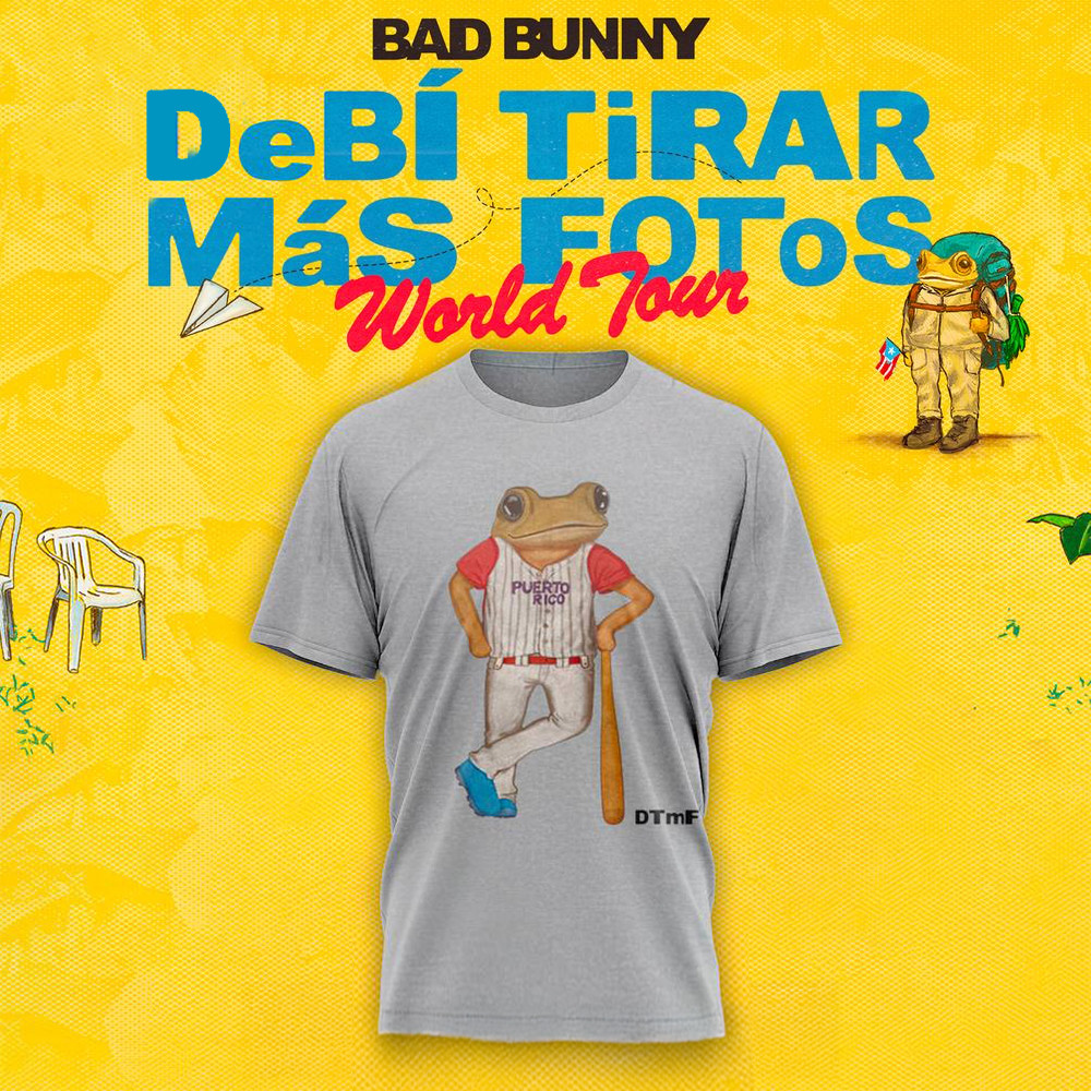 Bad Bunny DeB TiRAR MaS FOToS Concho Baseball T-Shirt Fan Merch Gift Ideas For Him