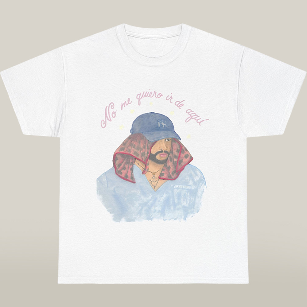 Bad Bunny Merch Dtmf No Me Quiro White Tee Shirt Best Bad Bunny Gift