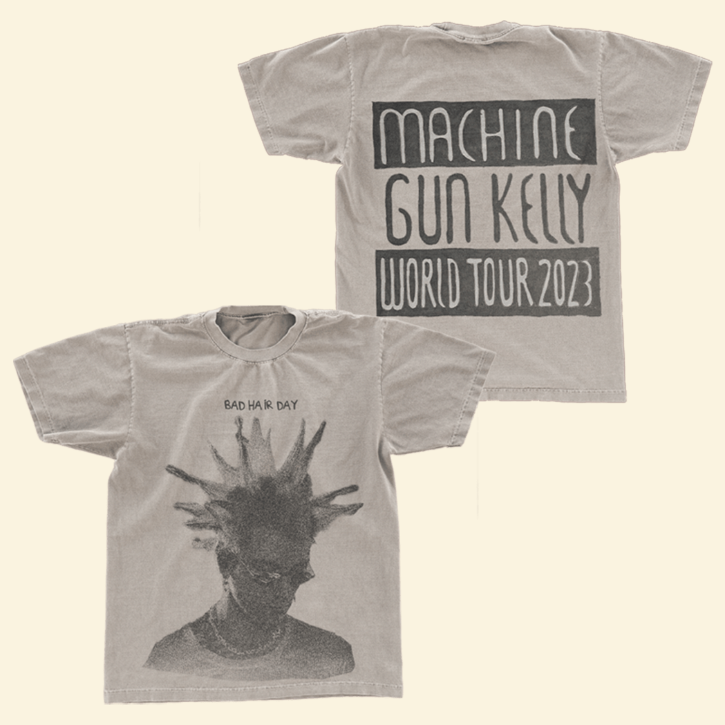Bad Hair Day T-Shirt MGK Merch Machine Gun Kelly Merchandise Gifts For Father's Day From Wife