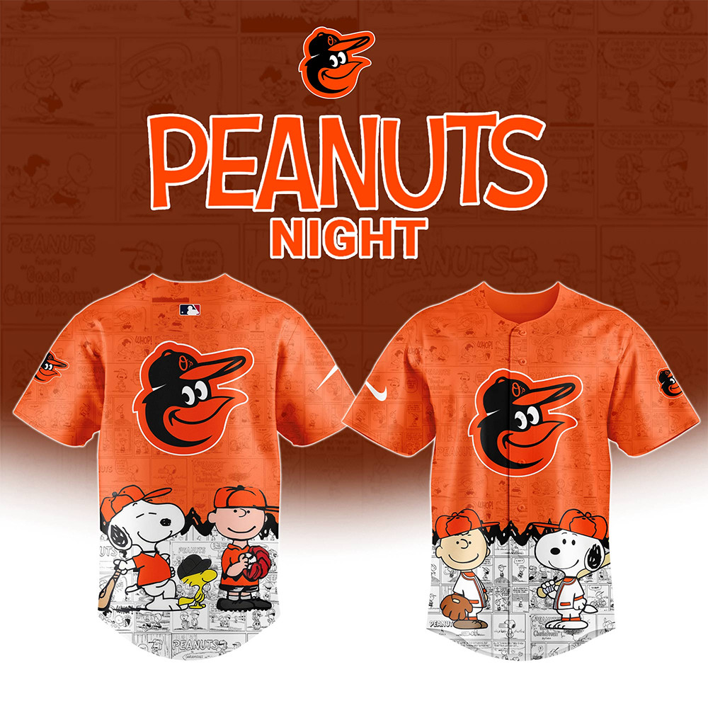 Baltimore Orioles “75th Anniversary of Peanuts” Snoopy Jersey Unique Gifts For Baseball Fans