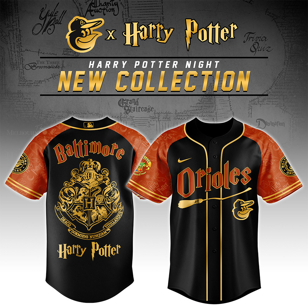 Baltimore Orioles MLB x Harry Potter Night Jersey Best Gifts For Baseball Fans