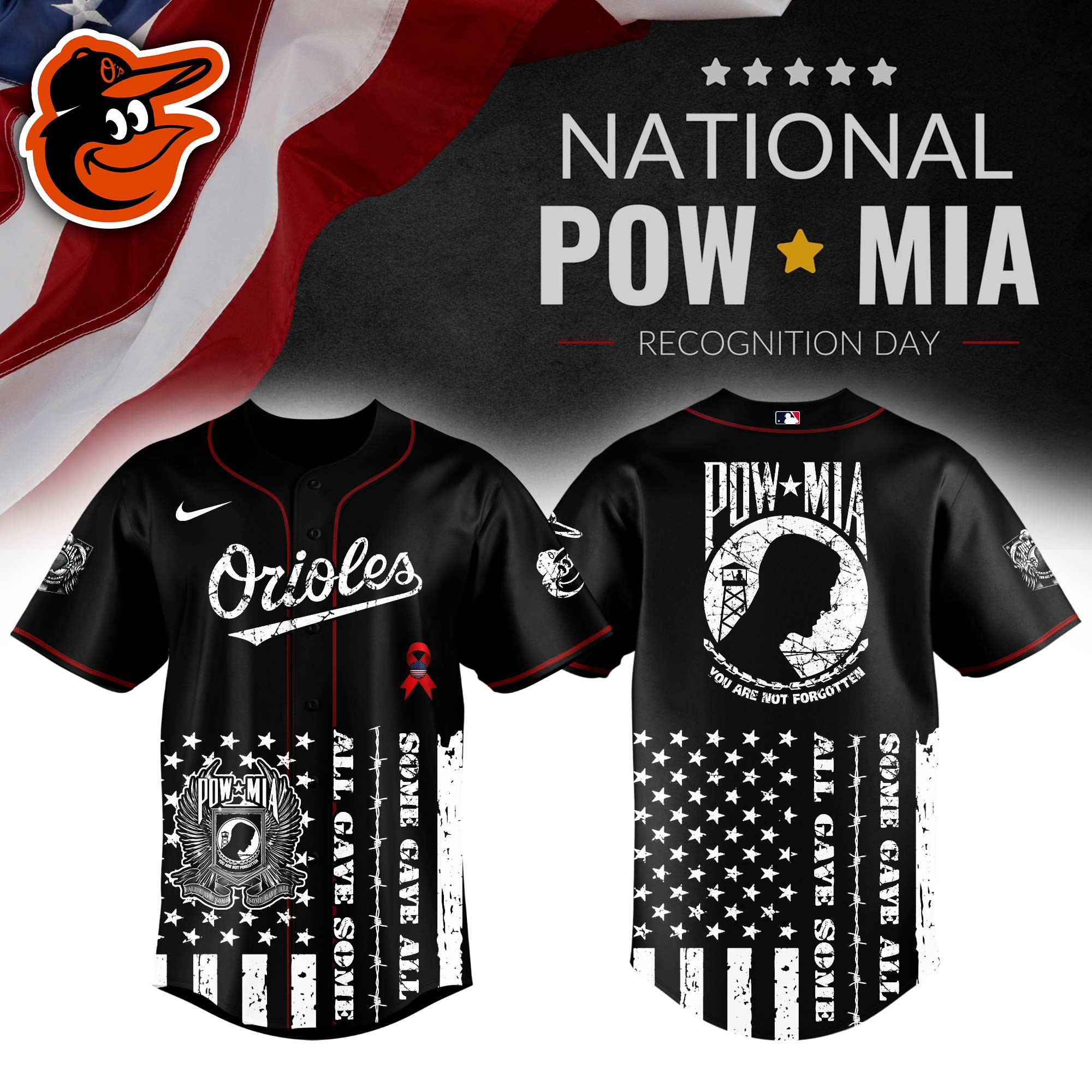 Baltimore Orioles Mlb X National Powmia Recognition Day Baseball Jersey For Fans