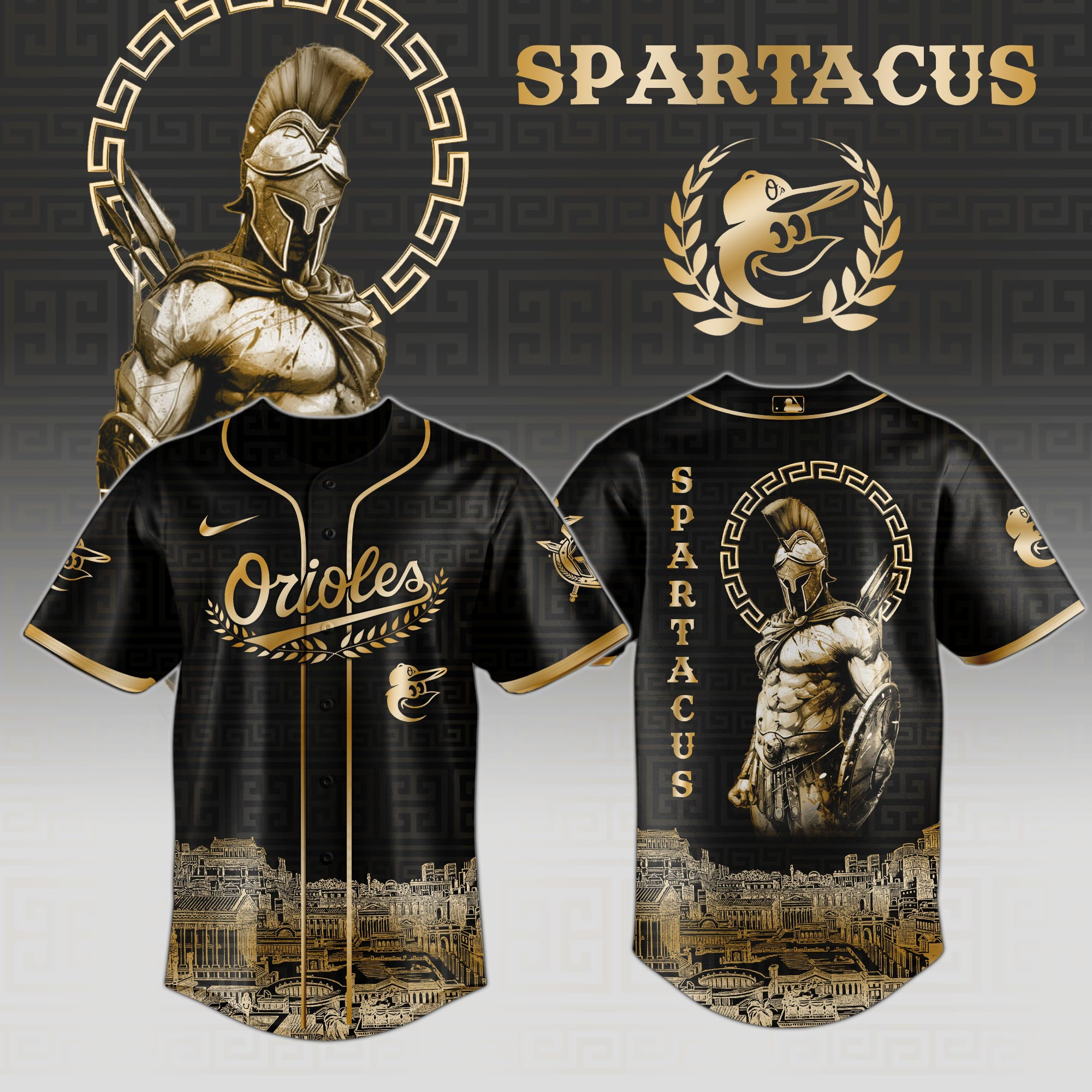 Baltimore Orioles Mlb X Spartacus Baseball Jersey For Fans