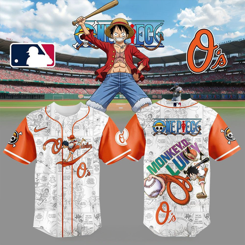 Baltimore Orioles Straw Hat Monkey D Luffy Special Baseball Jersey Baltimore Orioles Merch