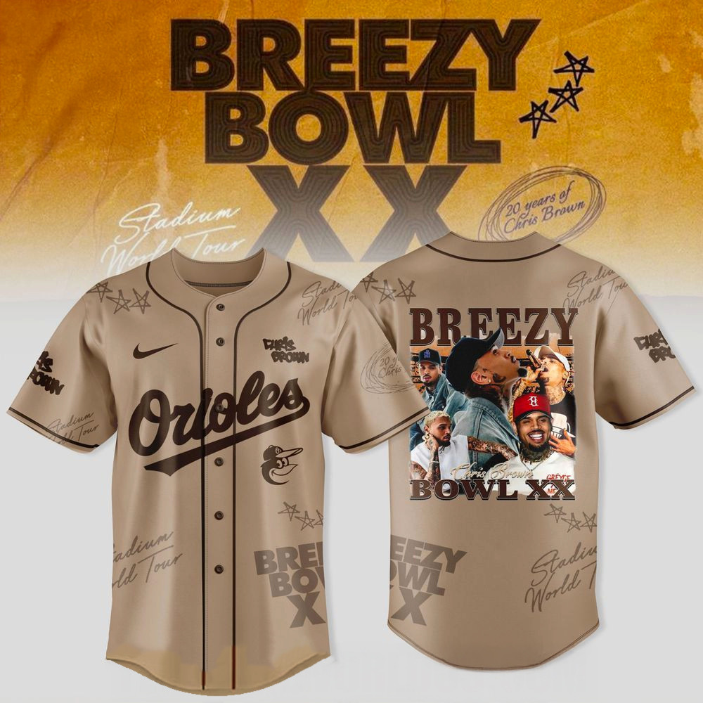 Baltimore Orioles X Breezy Bowl Xx World Tour Jersey Baltimore Orioles Merch Gifts For Dad