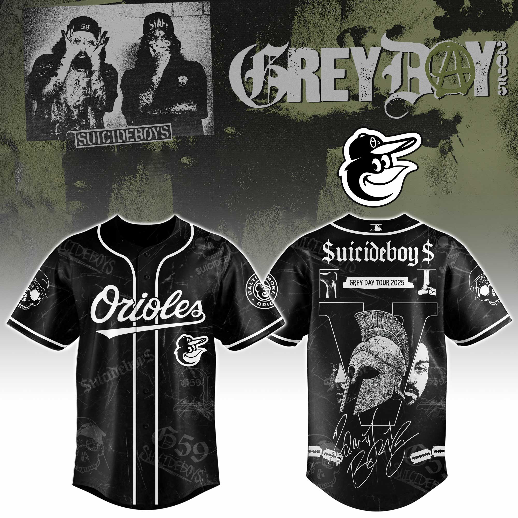 Baltimore Orioles X Suicideboys G59 Baseball Jersey 2025 Gift For Baseball Fans