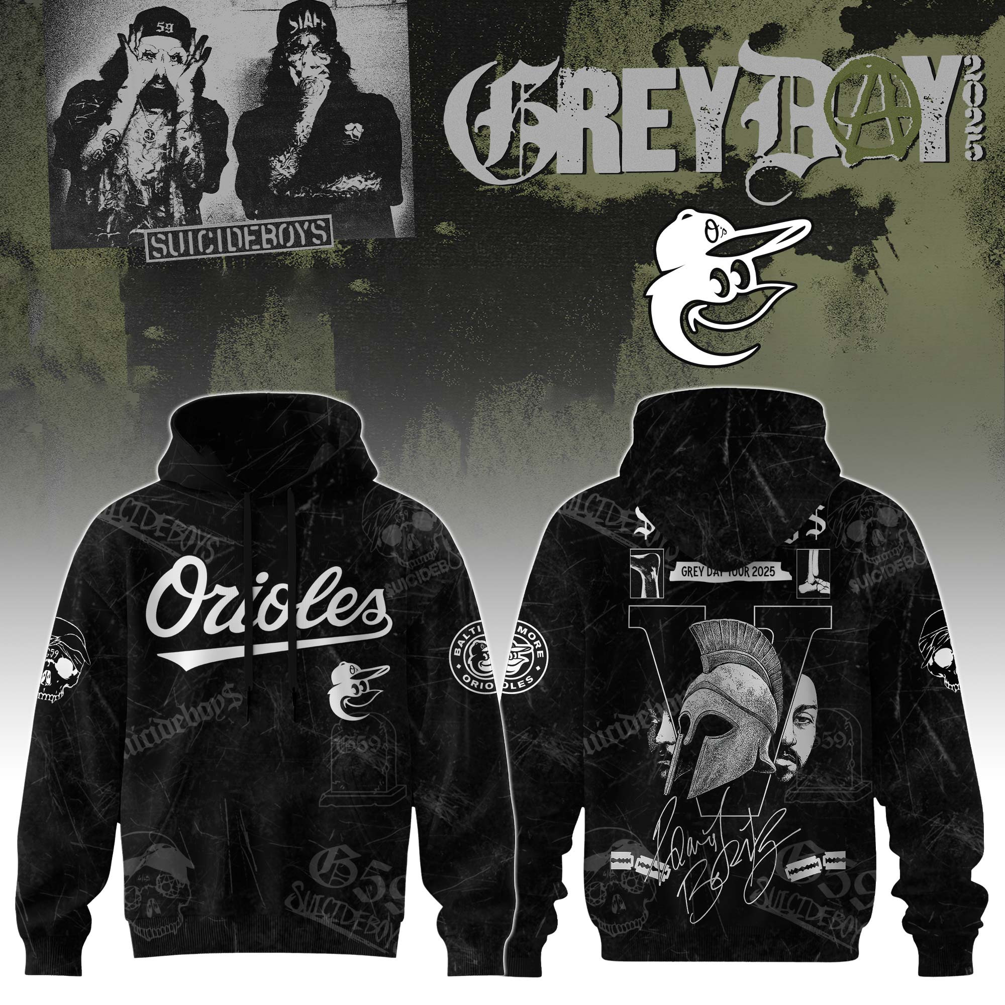 Baltimore Orioles X Suicideboys G59 Hoodie 2025 Gift For Baseball Fans