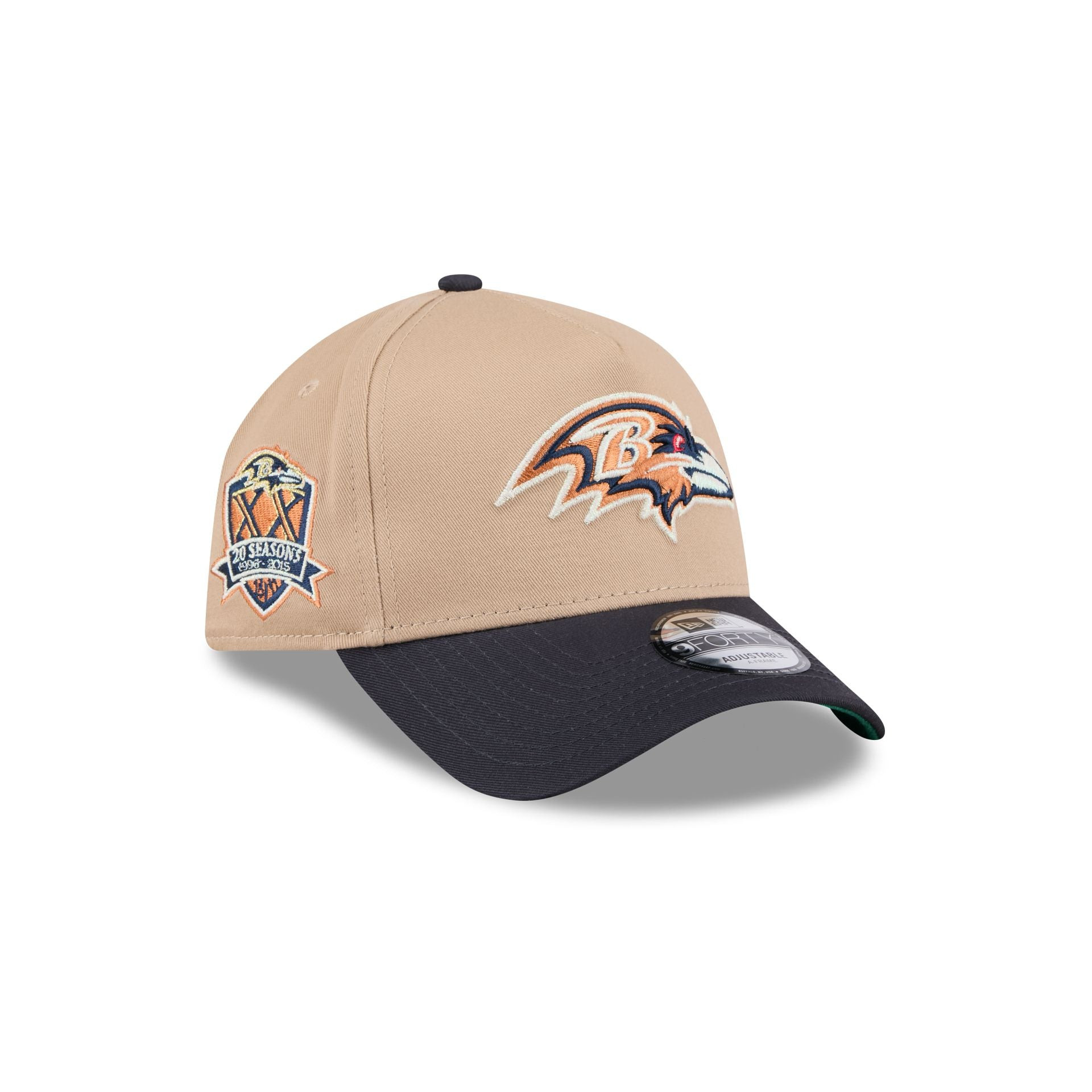Baltimore Ravens Beige Khaki Hat Embroidered Football Related Gifts