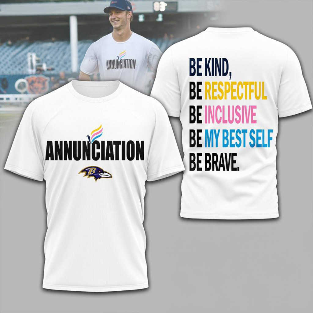 Baltimore Ravens NFL Annunciation 2025 Shirt Ravens Merch Presents For Football Fans