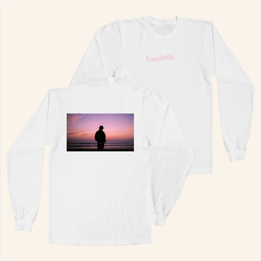 Bandaids White Long Sleeve T-Shirt Keshi Tour Merch Birthday Gifts For Friends