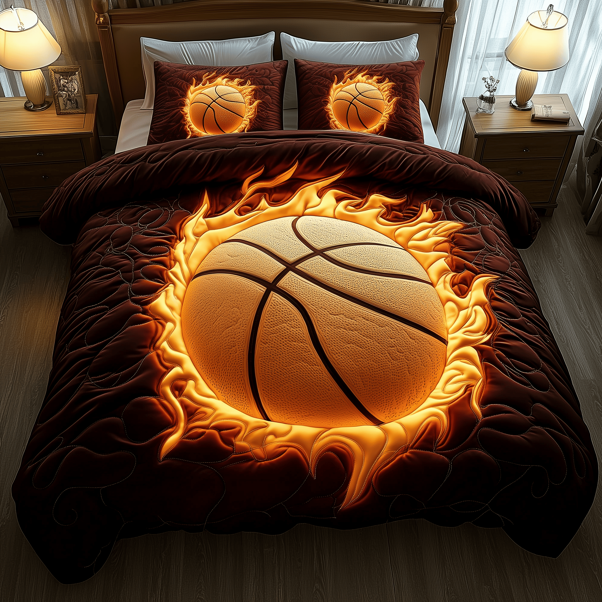 Basketball Quilted Bedding Set  Stay warm this winter Christmas Gifts For Wife