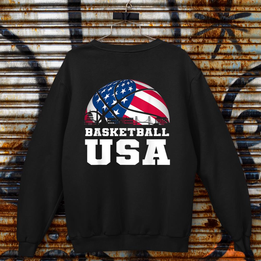 Basketball USA Support the Team Tshirt USA Flag Dream Sweatshirt