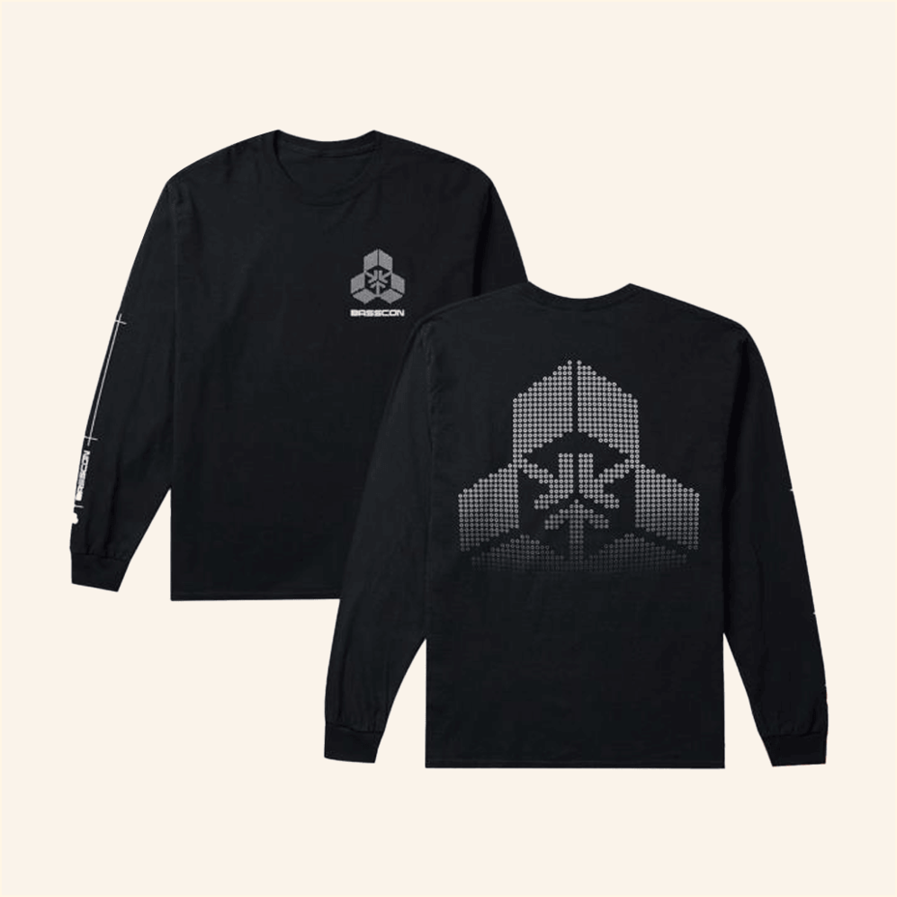 Basscon Logo Scan Long Sleeve Shirt Insomniac Merch Him Birthday Gifts BFF Gifts Ideas