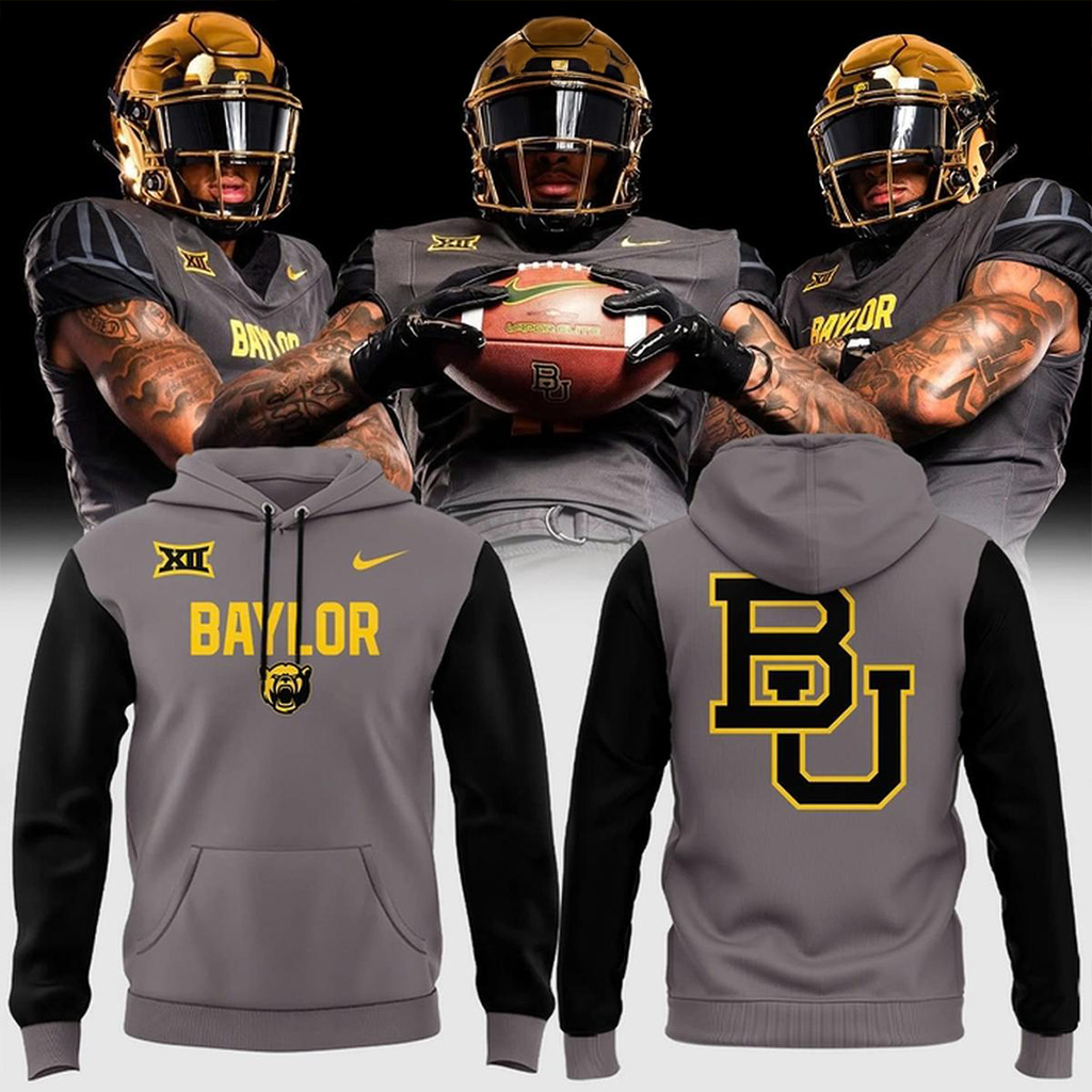 Baylor Bears New Gold Chrome Uniform Hoodie Baylor Bears Merch Gifts For Football Fan