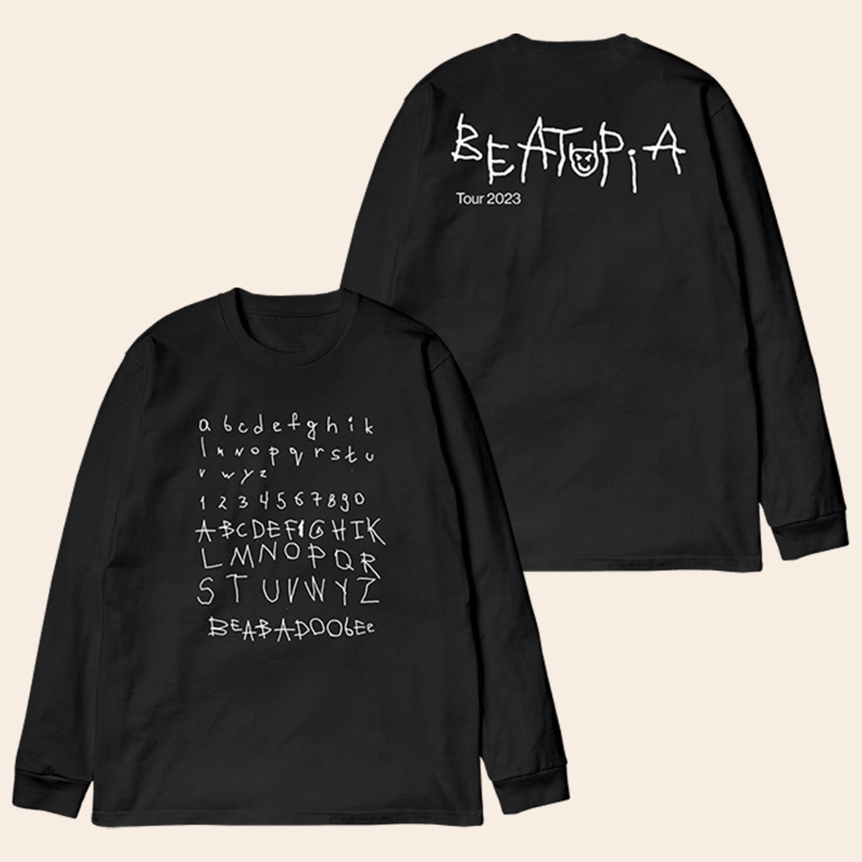 Beabadoobee Alphabet Long Sleeve Shirt Beabadoobee Merch Father'sDay Present Ideas