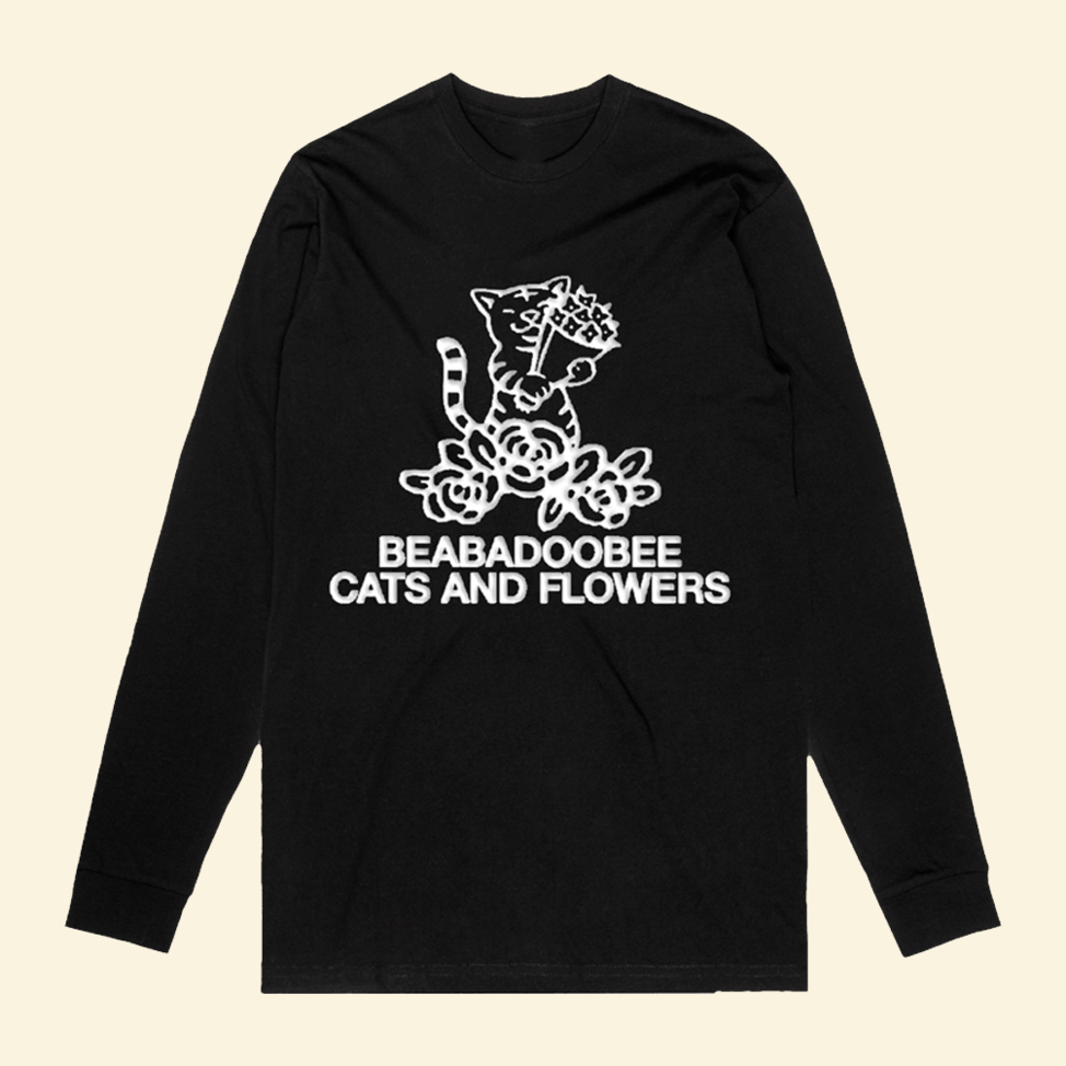 Beabadoobee Cats And Flowers Long Sleeve Shirt Beabadoobee Merch 1St Mothers Day Birthday Gifts