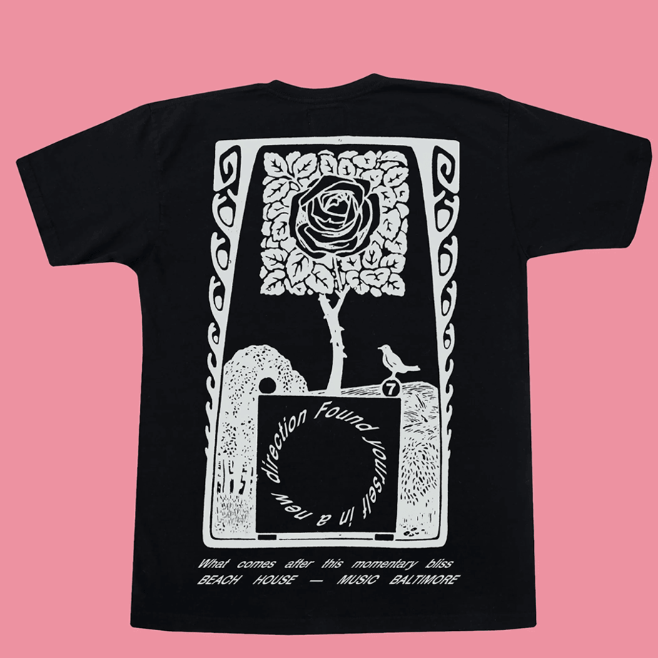 Beach House Merch Beach House Black Rose T-Shirt Father's Day Gifts For Husband Gifts For Fans