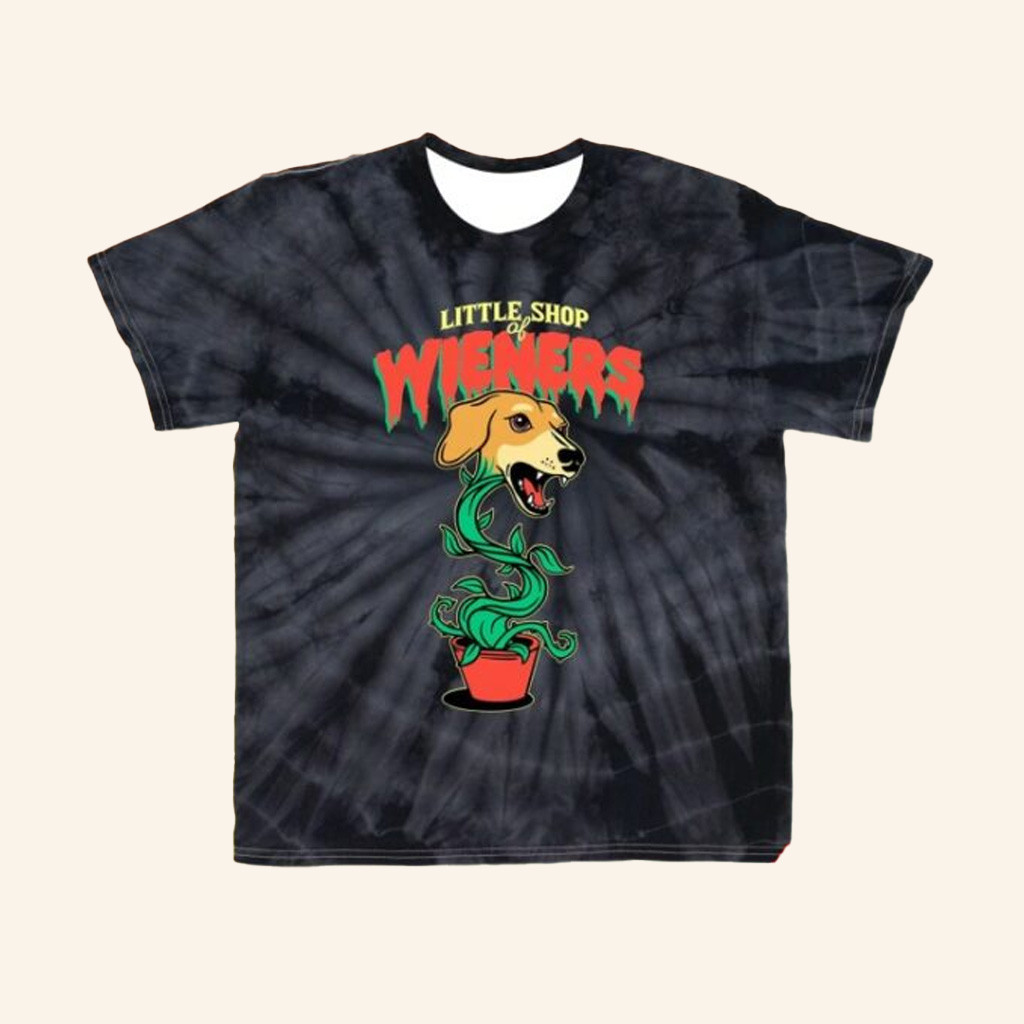 Bean Goods Merch Little Of Wieners Tie Dye T-Shirt Gifts For Dachshund Lovers