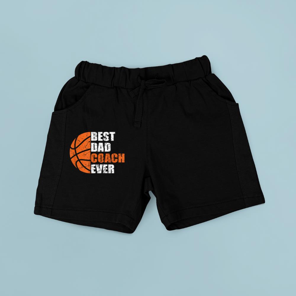 Best Basketball Dad Coach Ever Fathers Day Retro Bball Coach Short