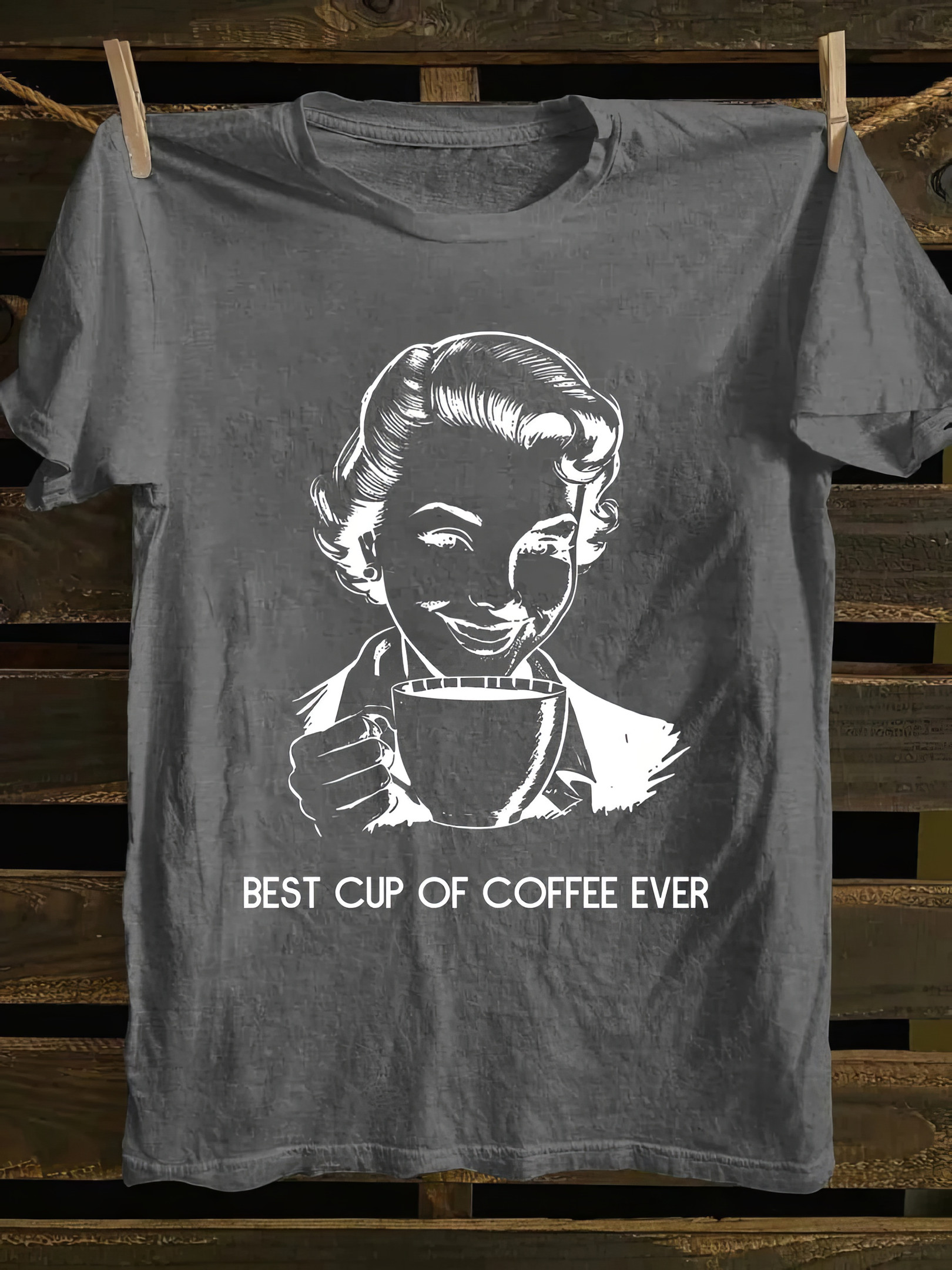 Best Cup Of Coffee Ever T-Shirt Funny Apparel Gifts For Mother In Law