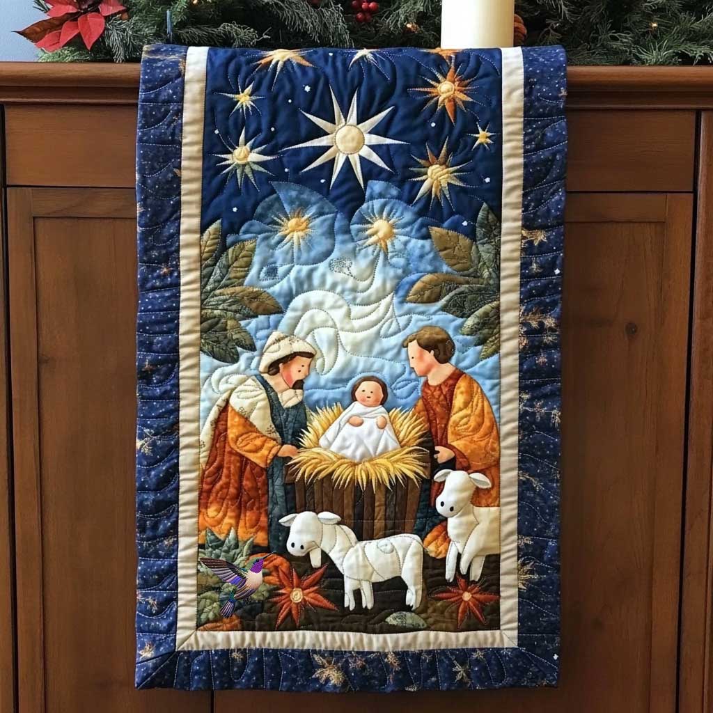 Bethlehem Star Quilted Table Runner Dining Table Runner Home Decorations Christmas Gifts