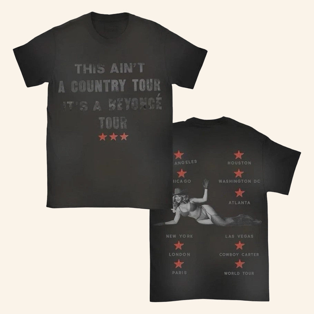 Beyonce Cowboy Carter Merch Black Ain't A Country Tour Shirt Gifts For Fans