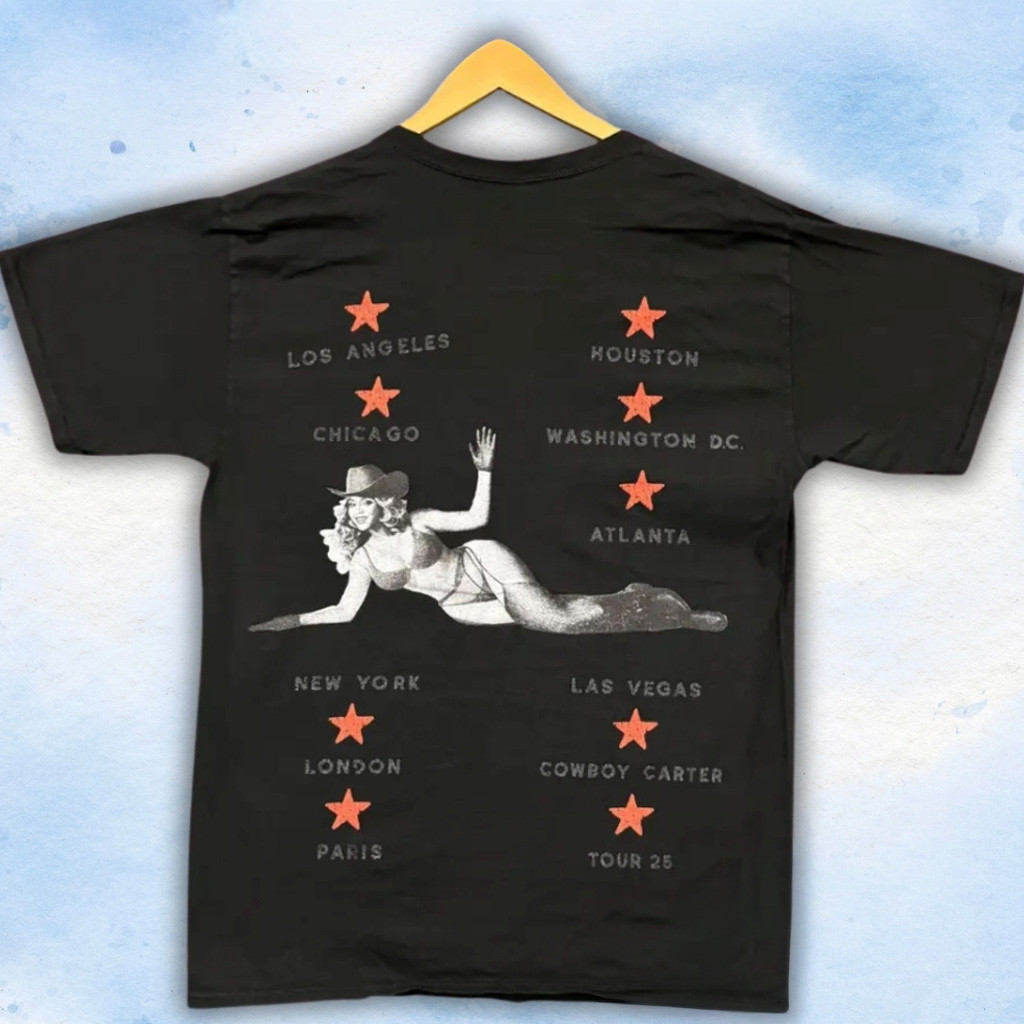 Beyonce Cowboy Carter Tour 2025 T-Shirt Beyonce Cowboy Tour Merch Fans Gifts
