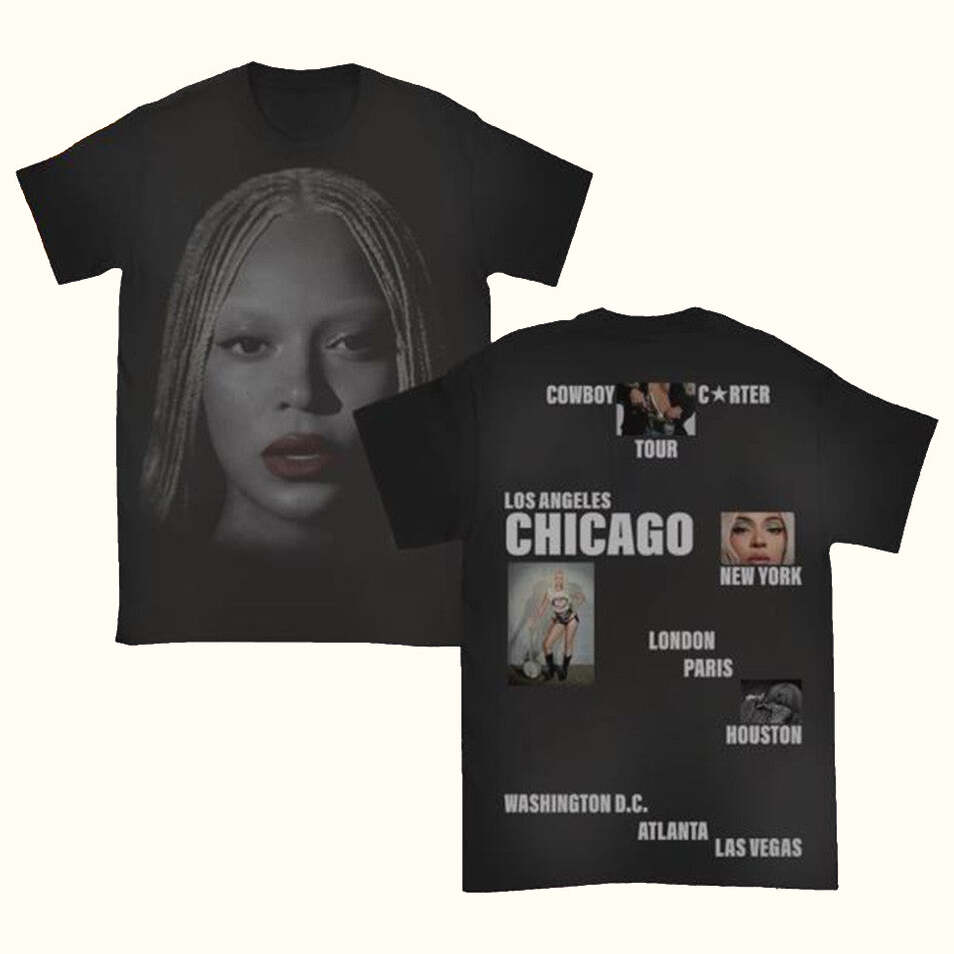 Beyonce Shirt Beyonce Cowboy Carter Tour Merch 2025 The Exclusive Cct Chicago T-Shirt Fans Gifts