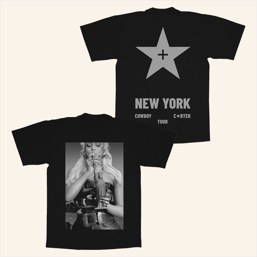Beyonce Shirt Beyonce Tour Merch NY WEB Black T-Shirt Gift Ideas For Fans Gifts For Besties
