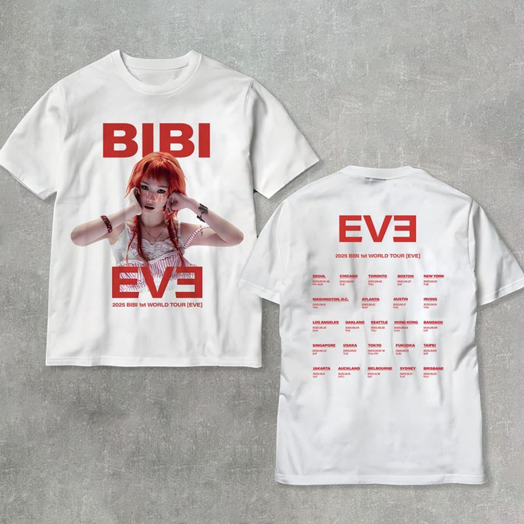Bibi 1st World Tour In North America Shirt 2025 Bibi 1st World Tour Eve T-Shirt Eve World Tour 1024