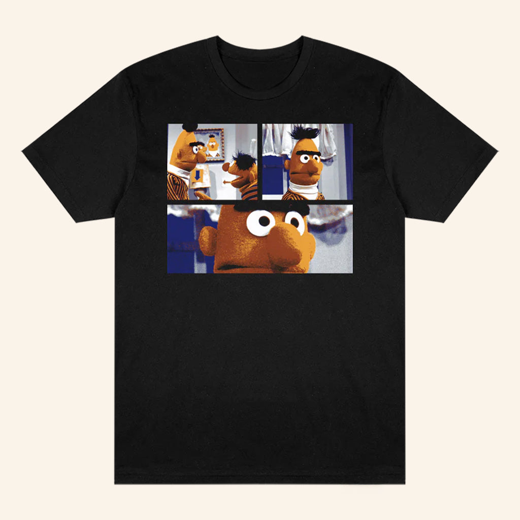 Big Comfy Couch Merch Sesame Street Bert T-Shirt Black Gifts For Dudes