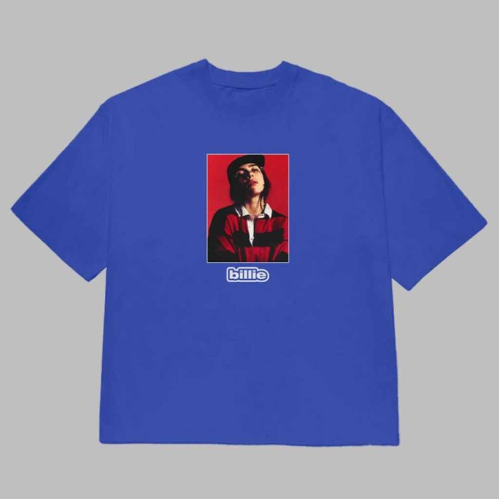 Billie Eilish Blue Photo Holidays 2024 T-Shirt Billie Eilish Merch Gifts For Music Lovers