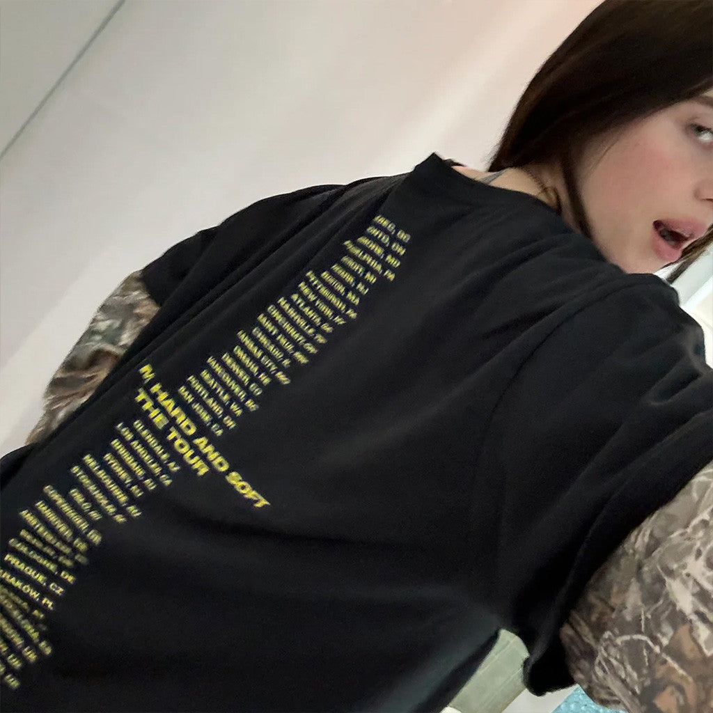 Billie Eilish Merch Hit Me Hard And Soft Tour 2025 BE T-Shirt Black Gift Ideas For Fans