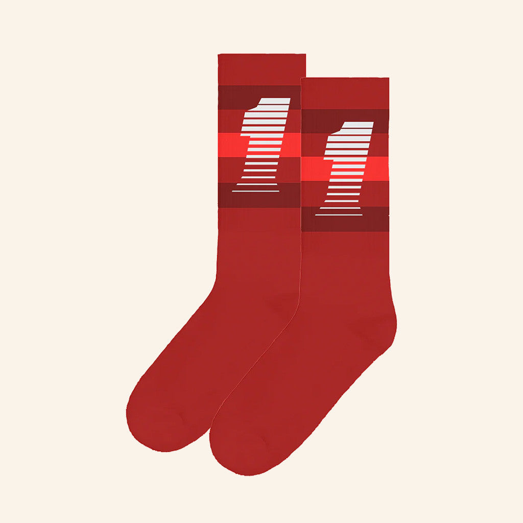 Billie Eilish Merch Hit Me Hard And Soft Tour 2025 Socks Billie Race 1 Red Socks Music Fans Gifts