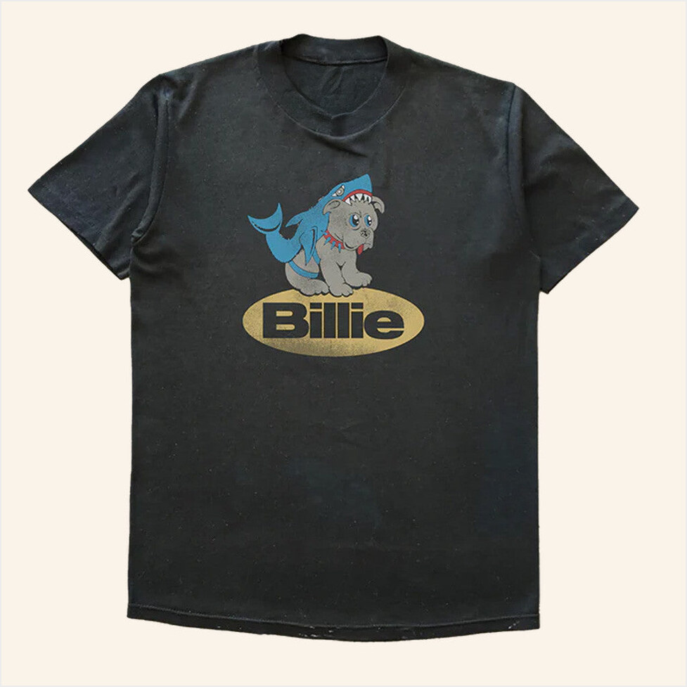Billie x Lost Love Shark T-Shirt Billie Eilish Merch BFF Birthday Gifts Christmas Presents