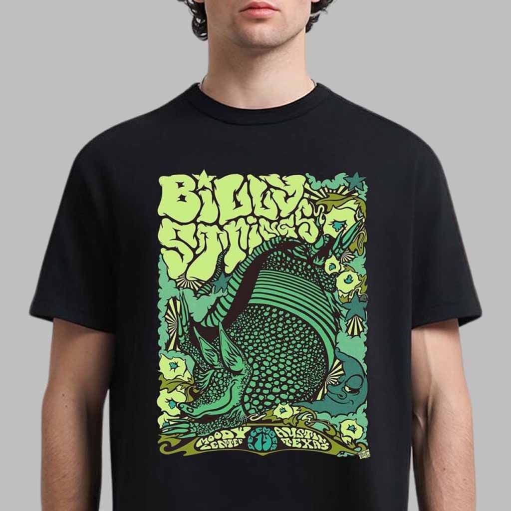 Billy Strings Poster For Show In Austin Texas Night 2 At Moody Theater On December 14 2024 T-Shirt Billy Strings Merch Gifts For Fans