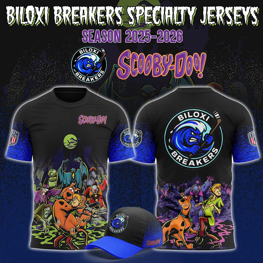 Biloxi Breakers X Scooby doo Night Tshirt 2025 Gift for Fans