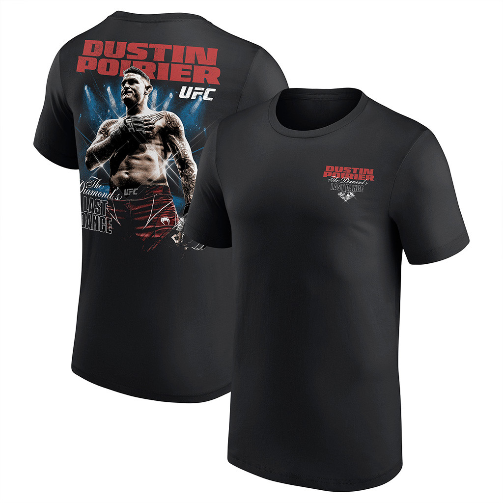 Black Dustin Poirier UFC 318 Last Dance T-Shirt UFC Merch Gifts For Dad