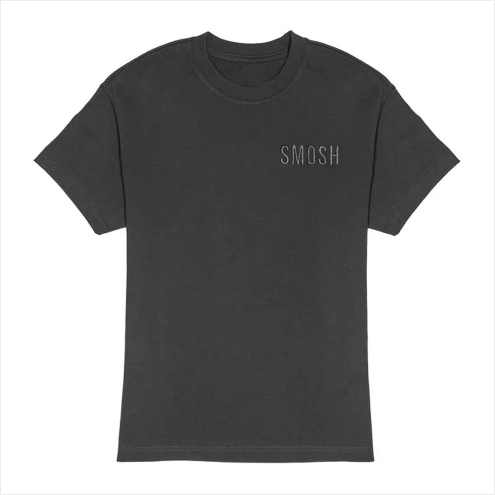 Black Embroidered T-Shirt Smosh Merch Present For Husband BFF Birthday Gifts Ideas