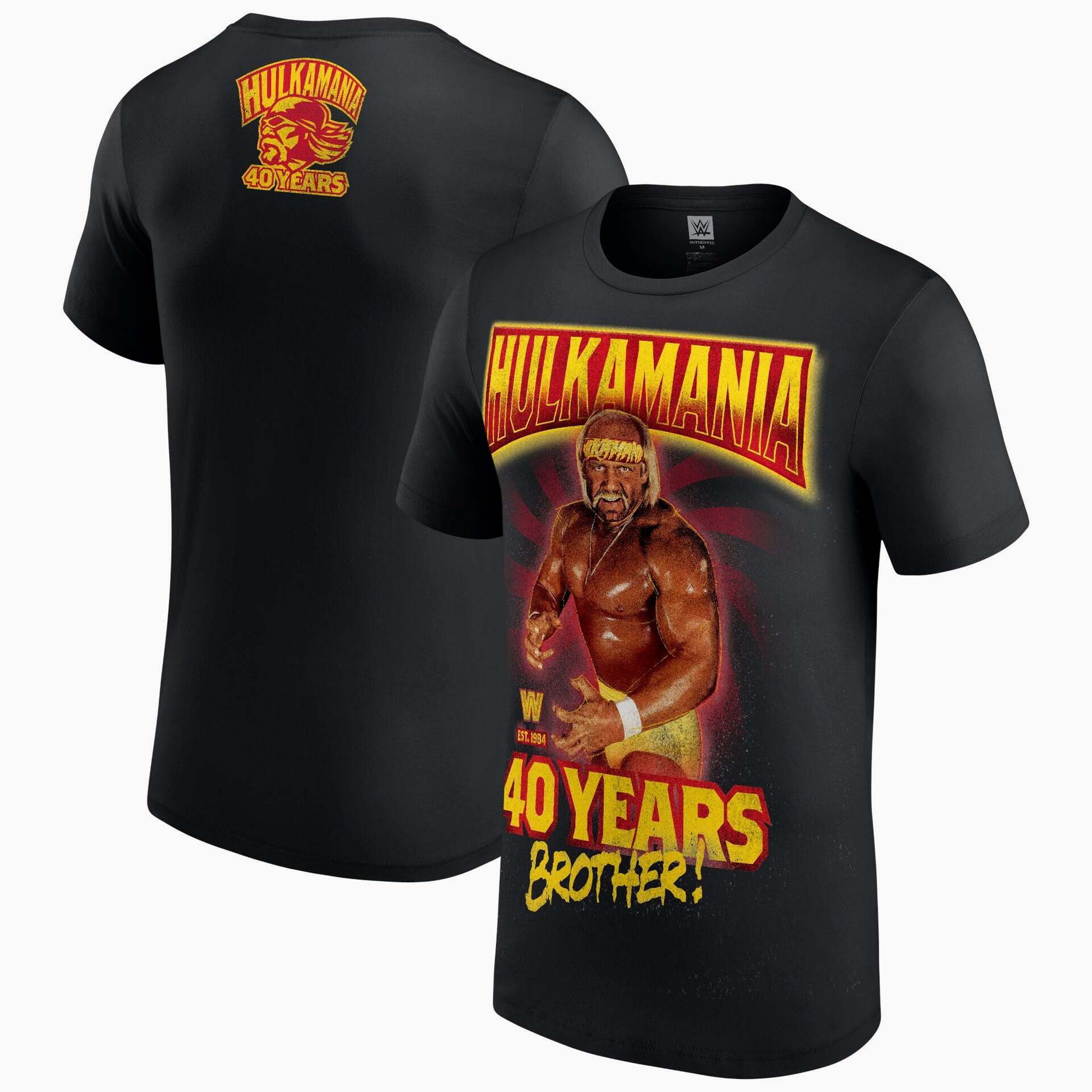 Black Hulk Hogan 40 Years Brother Tshirt Hulk Hogan Merch Birthday Gifts For Friends