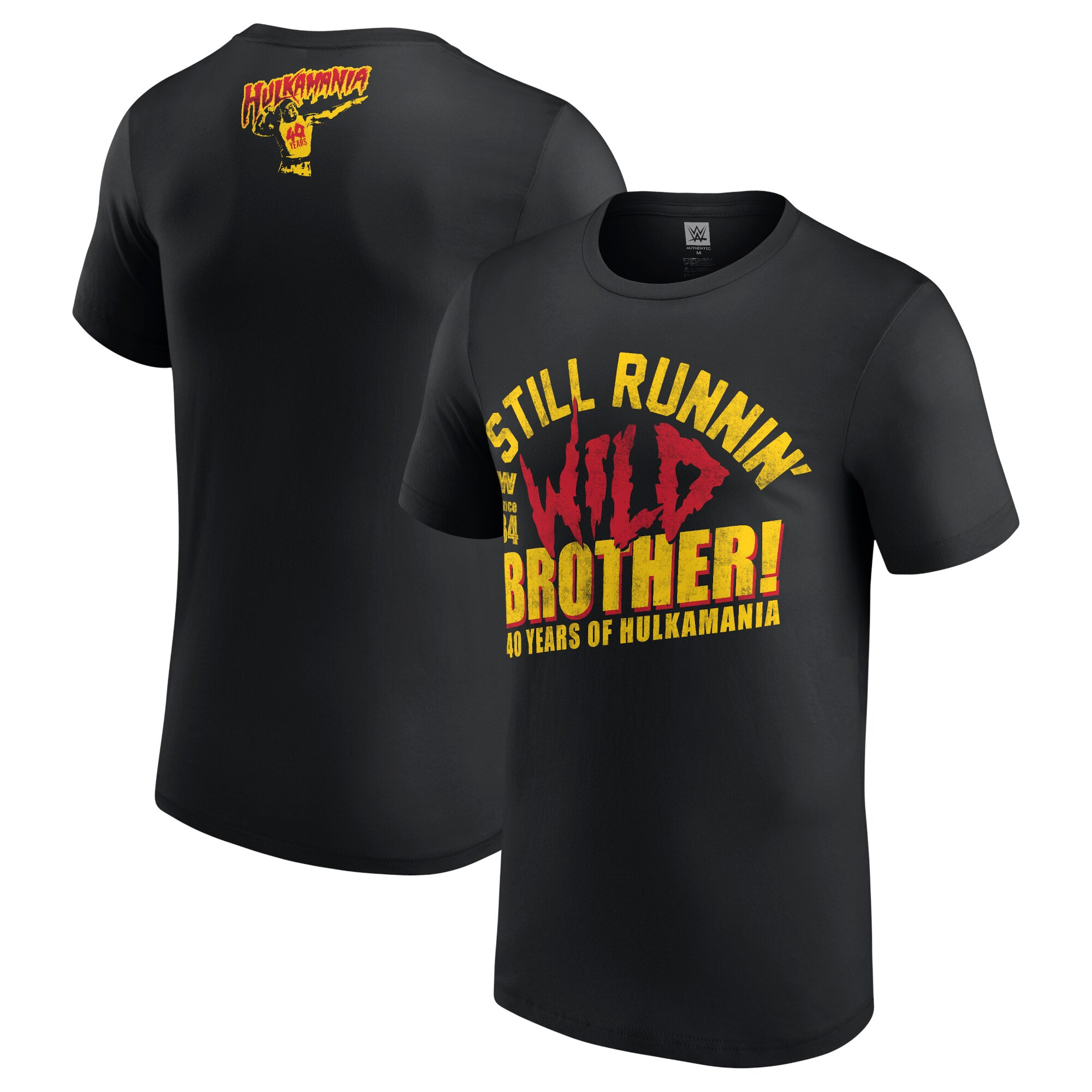 Black Hulk Hogan 40 Years Still Runnin Wild Tshirt Hulk Hogan Merch