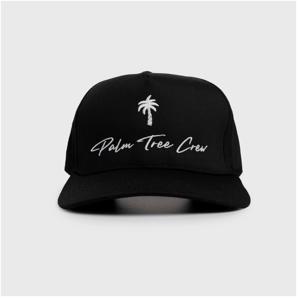 Black Palm Tree Crew Hat Summer Gift Idea for Husband PTC Outdoor Trucker Hat Gifts For BFF