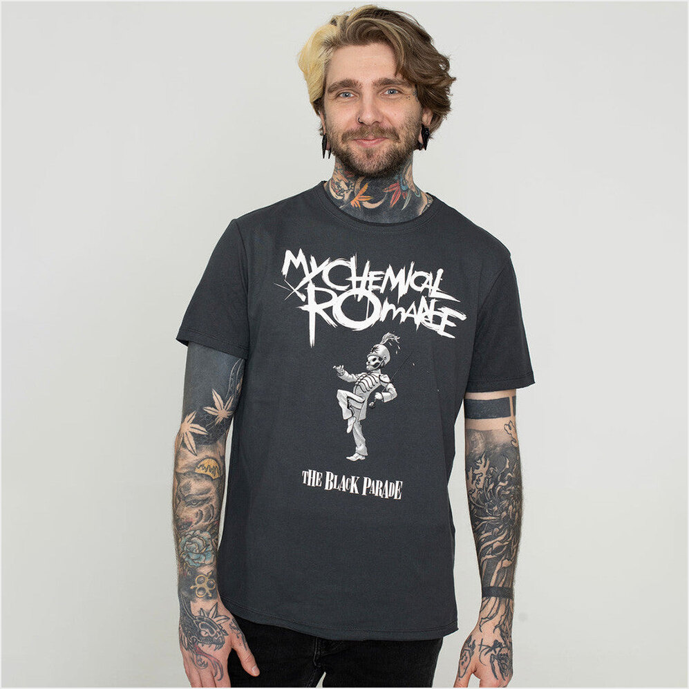 Black Parade Charcoal T-Shirt My Chemical Romance Tour Merch Birthday Gifts For Besties