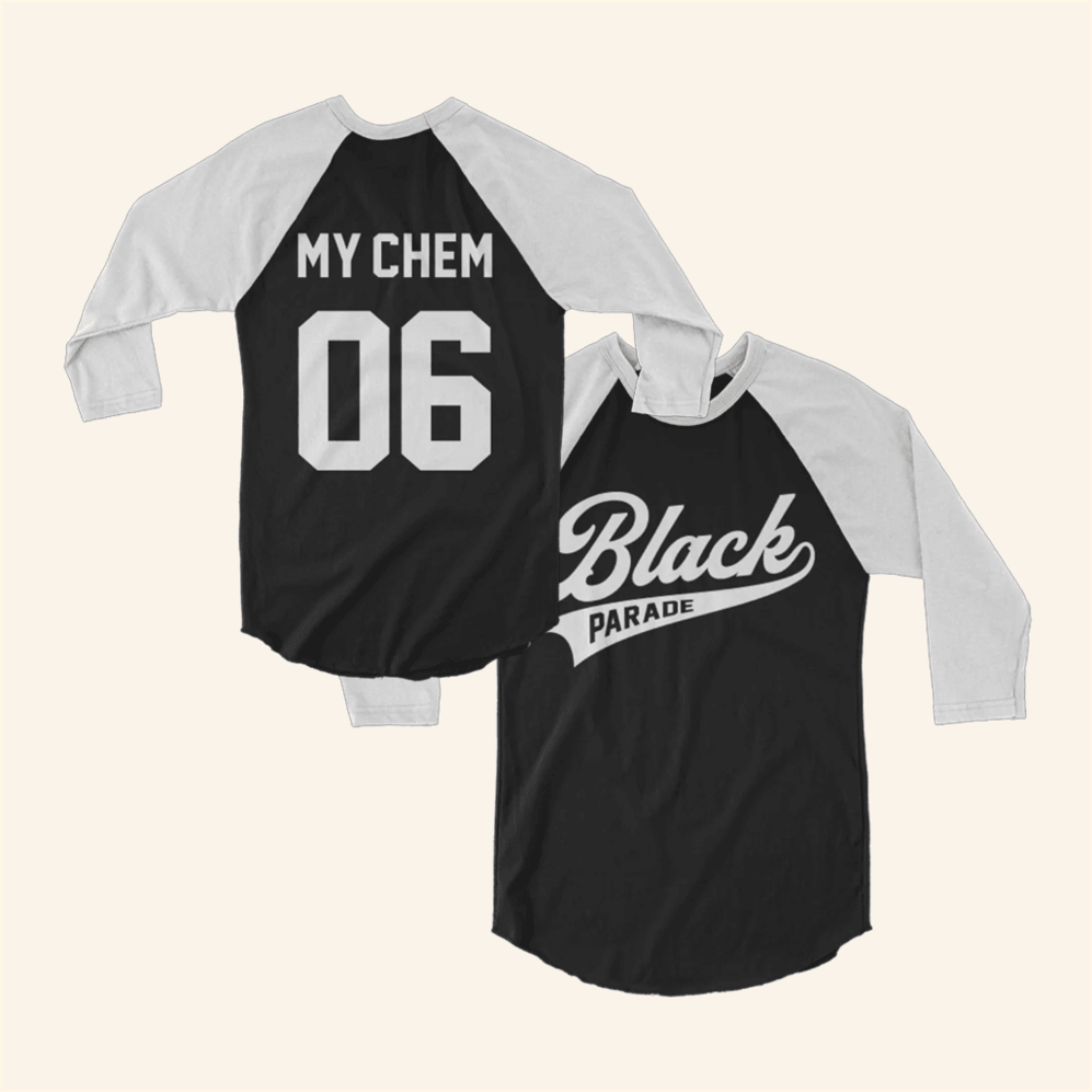 Black Parade Raglan T-Shirt My Chemical Romance Merch Gifts For Wife Gifts For Best Friend