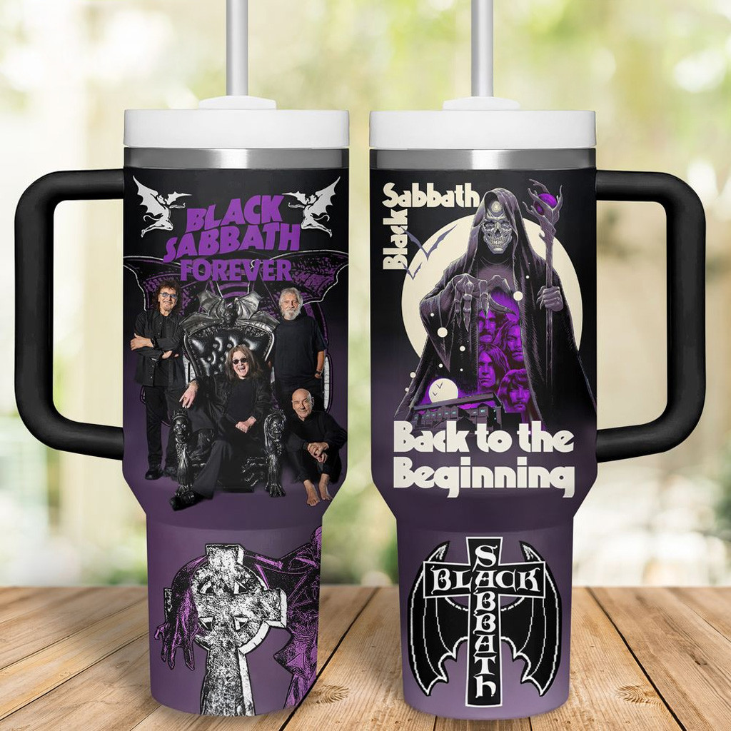 Black Sabbath 2025 Tour Stanley Tumbler Fan Merch Best Gifts For Husband