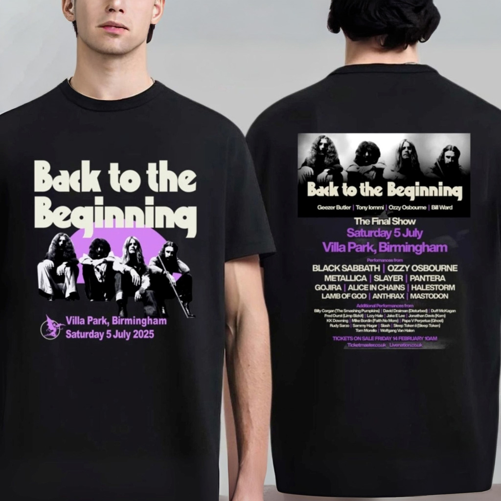 Black Sabbath Back To The Beginning 2025 T-Shirt Black Sabbath Merch Gifts For Fans