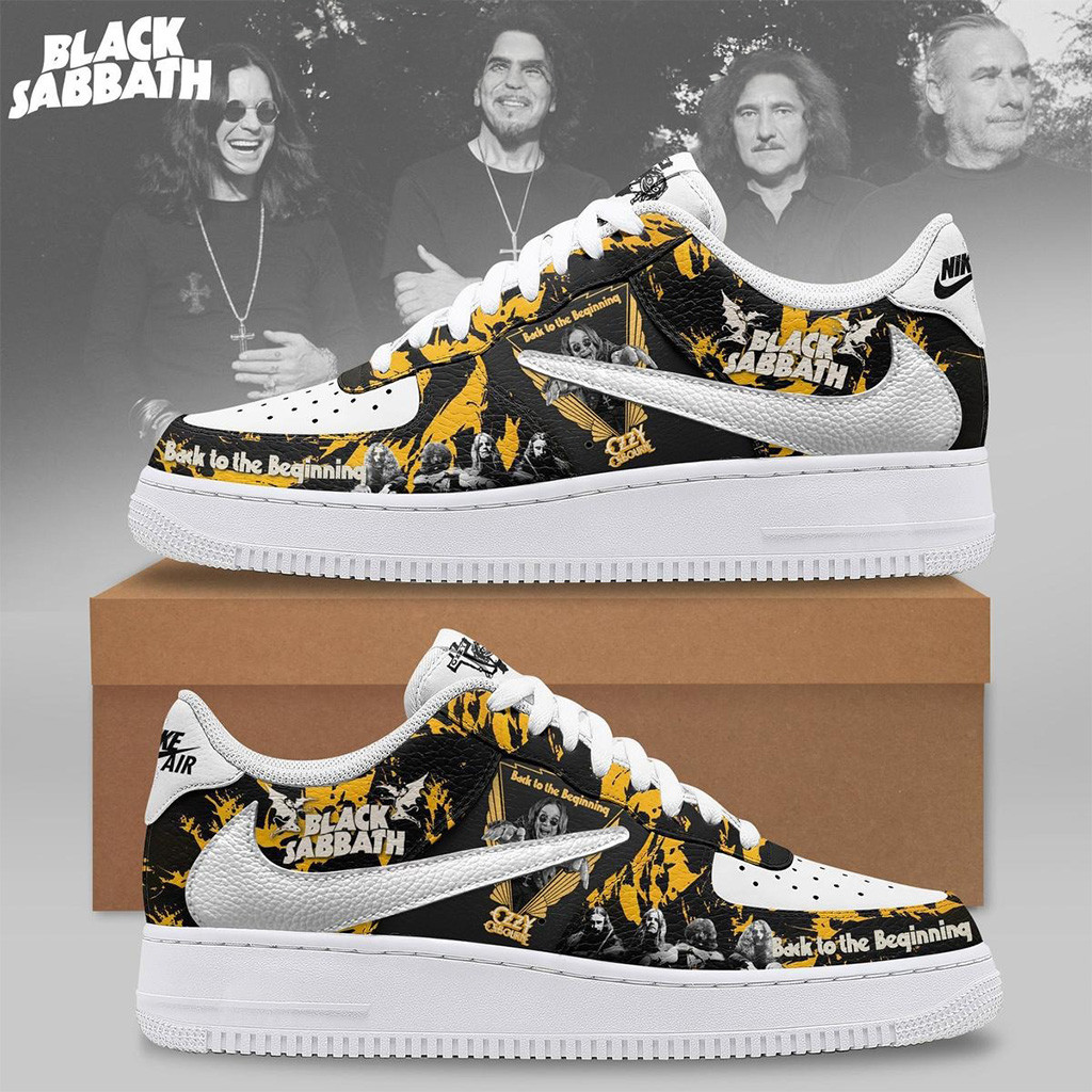 Black Sabbath Back To The Beginning Air Force 1 Shoes Fan Merch Present For Husband