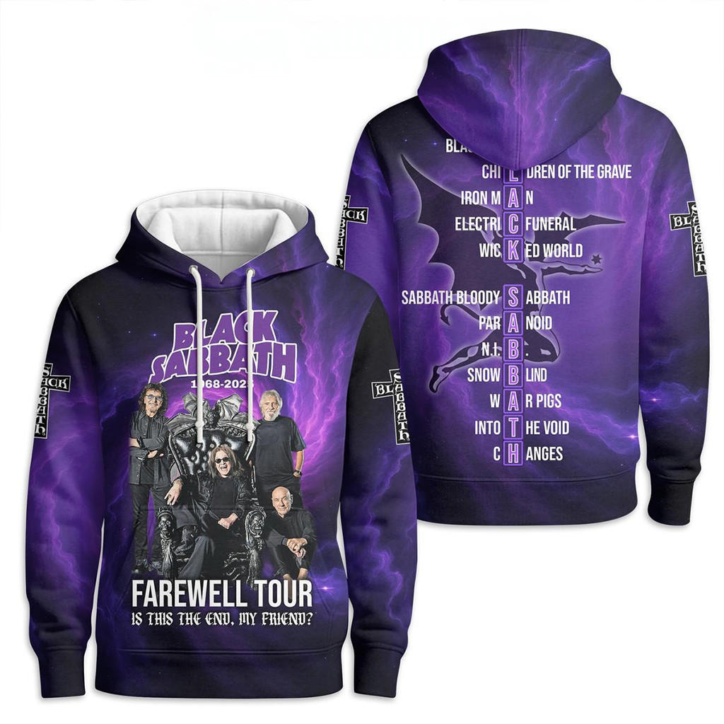 Black Sabbath Farewell Tour 2025 Hoodie Fan Merch Present For Dad