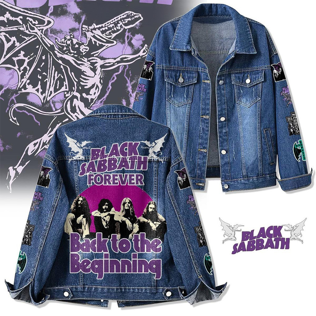 Black Sabbath Forever Love 2025 Denim Jacket Fan Merch Gifts For Dad